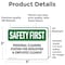 Signmission Safety Culture Sign, 5 in Width, Vinyl Decal, Rectangle OS-2PACK-SF-D-35-L-10688 - alternate 5
